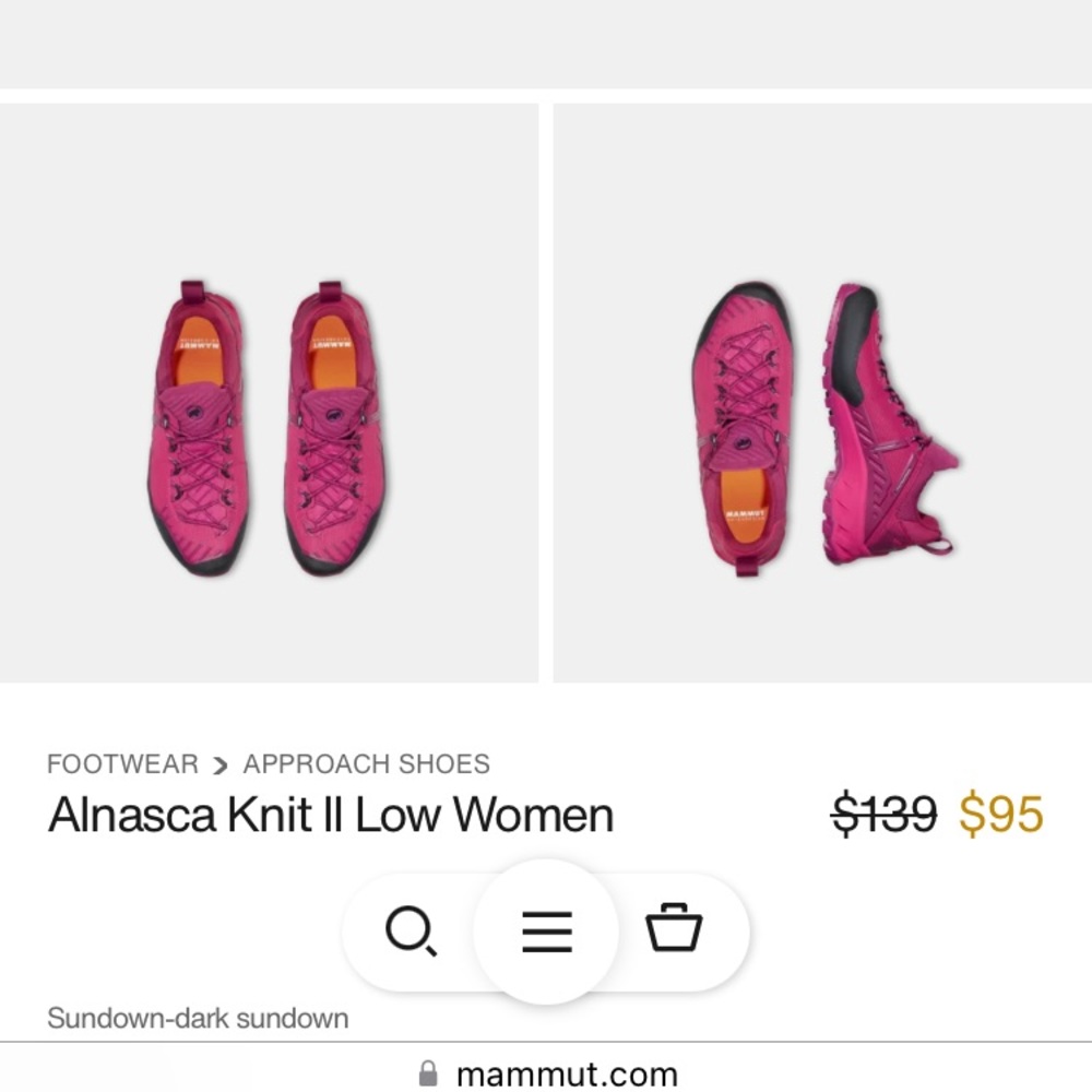 Mammut Alnasca Knit women’s approach shoe